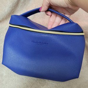 Elizabeth Arden Dark Blue Golden Zipper Makeup Bag